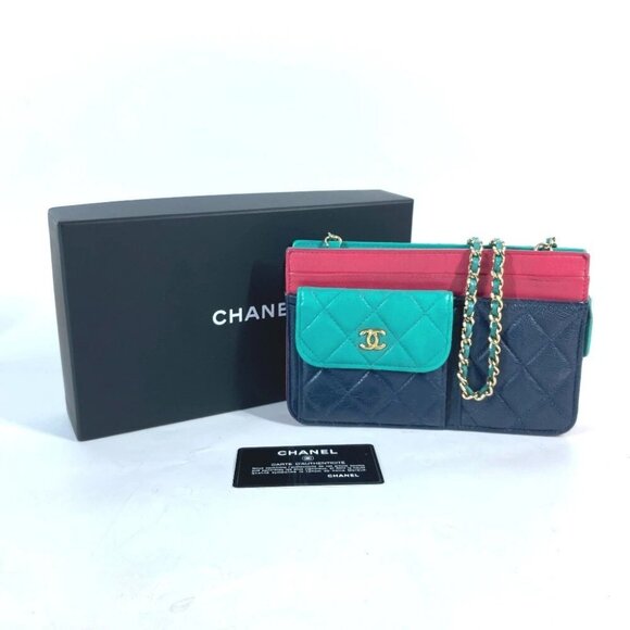 CHANEL AP1138 2020 Cruise Tricolor Chain Wallet Shoulder Bag Crossbody Pochette - Picture 1 of 12